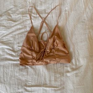 Peachy Pink Urban Outfitters StrappyGoing Out Tank Top
